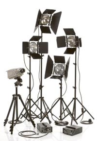 slow motion high speed camera lighting kit